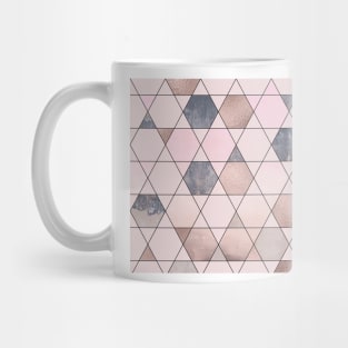 Geometric forms industrial rose Mug